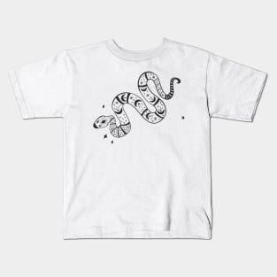 Cosmic Snake Black Kids T-Shirt